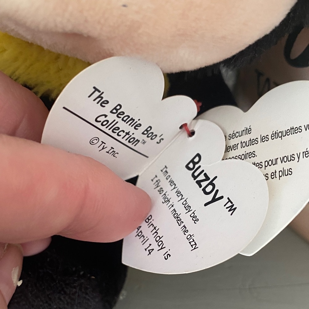 NEW🌈 Ty Beanie Boos Bumble Bee Plush BUZBY spring gifts - Picture 5 of 6